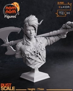 Popiersie Karlach z Baldur's Gate 3