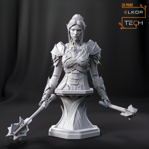 Minthara - Tajemnicza Wojowniczka z Baldur's Gate 3: Popiersie Kolekcjonerskie