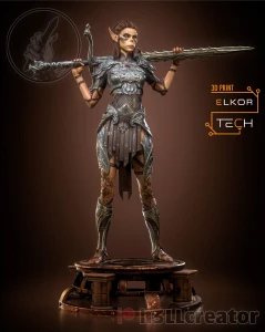 Figurka Lae'Zel z Baldur's Gate 3