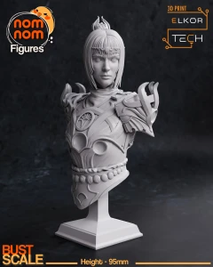 Popiersie Shadowheart z Baldur's Gate