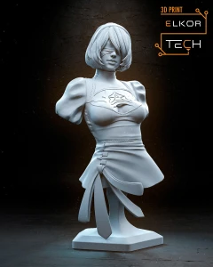 2B z NieR: Automata - Popiersie Kolekcjonerskie