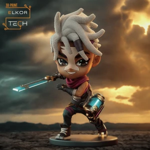 Chibi Ekko z Arcane - Figurka Kolekcjonerska League of Legends